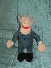 DISNEY STORE THE MUPPETS 11" STATLER  BEANIE PLUSH  SOFT TOY (a)