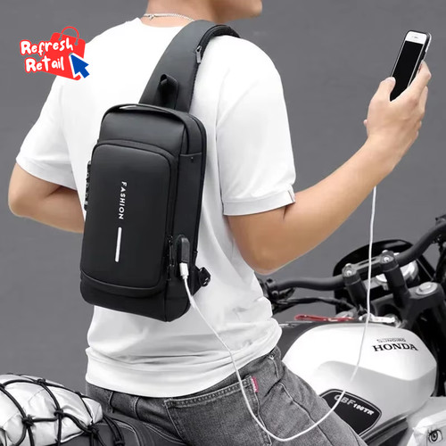 Men anti theft sling - men, usb