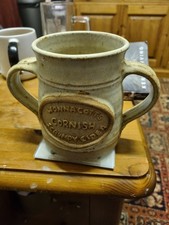 Stoneware Tankard. Two Handled. 1 Pint. Vintage. Made In England