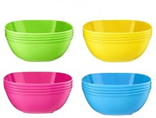 4pk plastic cereal - plastic, bowls