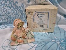 Cherished Teddies Faith Figurine With Bunny. 1993. 916412 Boxed