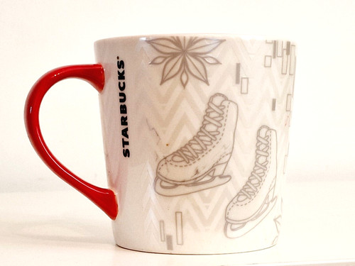 Starbucks festive ice skates - starbucks,