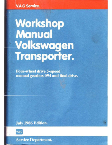 Transporter workshop - vw,