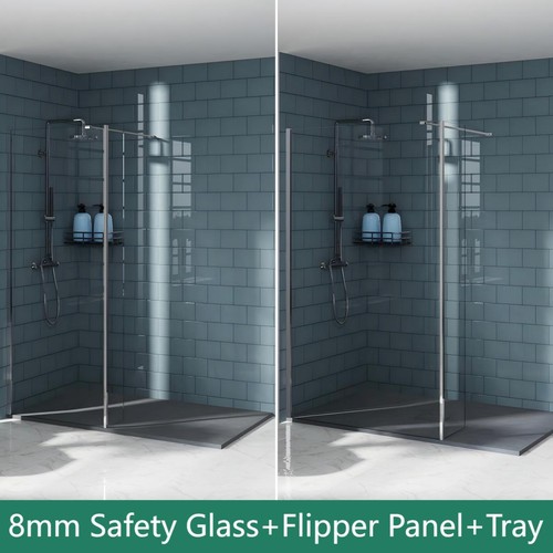 Walk shower enclosure wet - in,