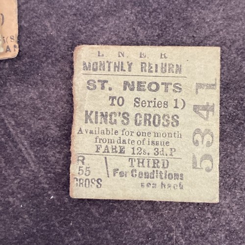Half railway ticket - ,