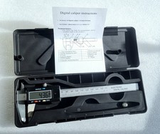 DIGITAL STAINLESS STEEL VERNIER CALIPER and CASE 150MM MICROMETER  MECHANIC TOOL