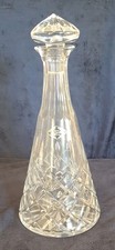 Vintage Royal Brierley Crystal Decanter with Stopper 