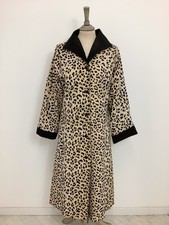 Vintage 1960s Mor Cosia coat leopard swing mod gogo animal print trench mac #V4