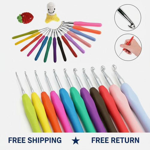 Ergonomic crochet hook - ergonomic, easy
