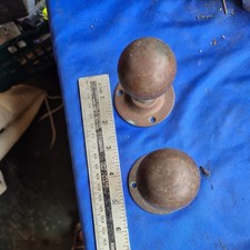  3 Vintage Reclaim  Brass Door Knobs  x 3 Victorian terrace renovation