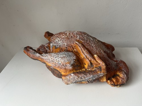 Plastic chicken prop display - plastic,