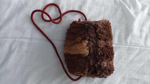 Vintage child fur muff - fur,