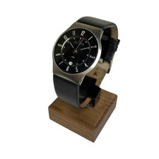 Skagen Sundby Midnight Leather Watch 233XXLSLB Date Working Good Condition