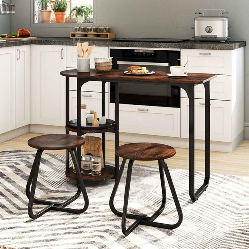 Space saving table and bar - space-saving,