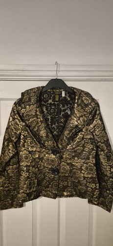 Dreamkeeper black gold floral - black,