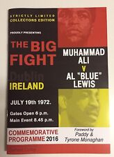 Muhammad Ali vs Al "Blue" Lewis Commemorative Boxing Programme