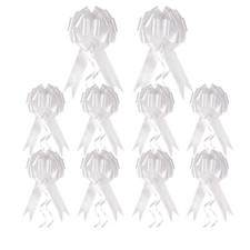 30 PCS White Small Pull Ribbon