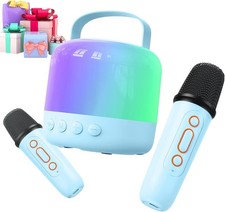 Karaoke Machine for Kids with 2 Microphones, Girls Toys Portable Kids Karaoke Ma