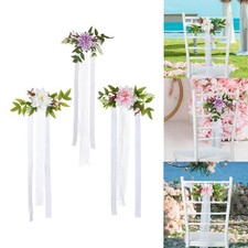 PEW Flowers for Chair Aisle
