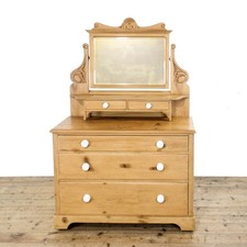 Antique Victorian Pine Dressing Table (M-6301)