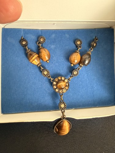 Avon faux tigers eye necklace - avon,
