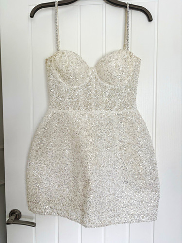 Nadine merabi ivory sequin - merabi,