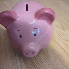 Marks And Spencer’s Pink Ceramic PERCY PIG Money Box Piggy Bank M&S