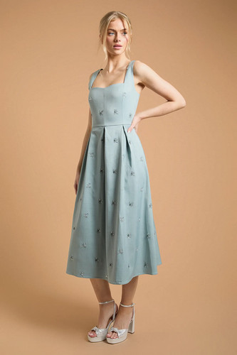 Oasis cornflower blue midi - blue,