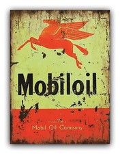 Retro Style Mobil Oil Metal