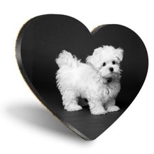 Heart MDF Coasters - BW -