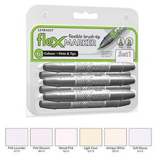 Letraset FlexMarker 6 Pen Set - Set 1 - Flex Markers