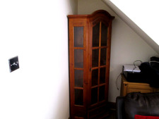 Pine Glazed Corner Cabinet