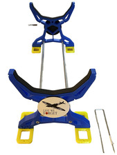 Rc model plane bench, workshop,field stand Blue/Yellow with Spitfire