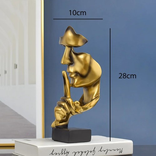 Thinker statue resin abstract - thinker,