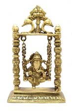 Brass Antique Yellow Ganesha