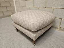 Sofas & Stuff Cooksbridge Square Combi Footstool In Coral Beech Cloth RRP-£1412