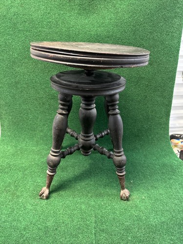 Antique piano swivel stool - piano,