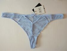 Blue Lace Thong Nine By