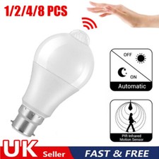 B22 PIR Motion Sensor LED Lamp Smart Bulb Globe Auto ON/OFF Energy Saving Light
