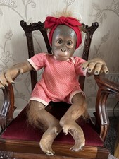 The Ashton Drakes Galleries Baby Monkey Doll By Ina Volprich 