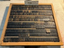 6 LINE 72pt 1” S&B WINDSOR ELONG WOODEN LETTERPRESS POSTER PRINTING TYPE COMP AZ