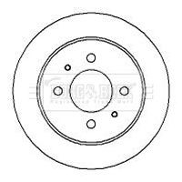 BORG & BECK BBD4282 Brake Disc