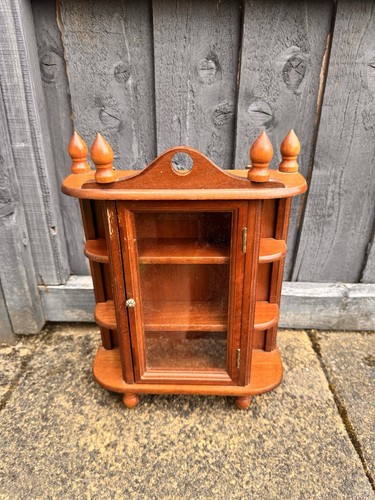 Vintage wood shelf - shelf, curio