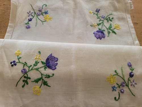 Pair hand embroidered - of,