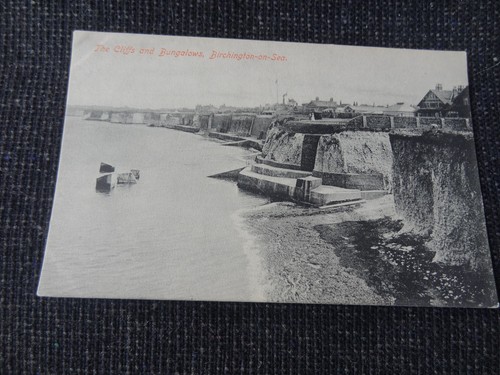 Birchington sea cliffs and - on,