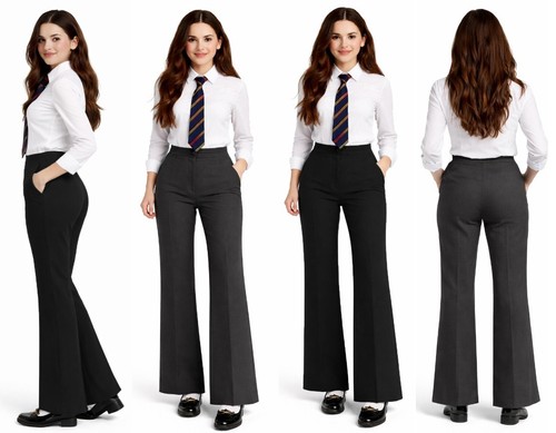 Girls flared school - flared,