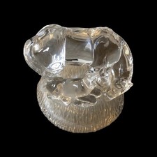 Glass Horse with Foal Figurine / Ornament