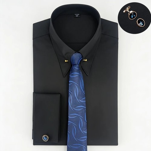 Men french cuff dress - men’s,