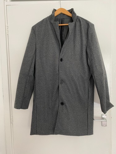 Men dark grey regular jacket - dark,