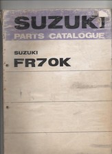 SUZUKI FR70K PARTS CATALOGUE - 1ST EDITION 1973 - FR70 K PART NO. 99000-91800
